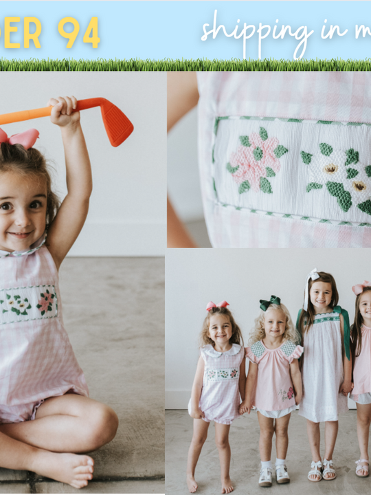 PO94 FLOWERS OF SPRING SMOCKED BUBBLE