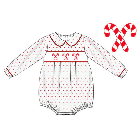 BOYS SWISS DOT CANDY CANES BUBBLE