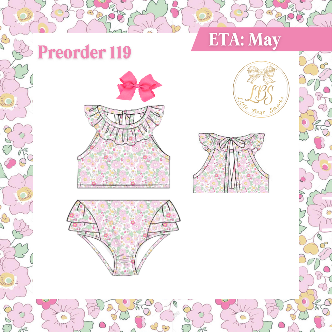 PO119 MARGO FLORAL 2PC SWIM