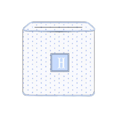 Initial Smocked Tissue Box Cover