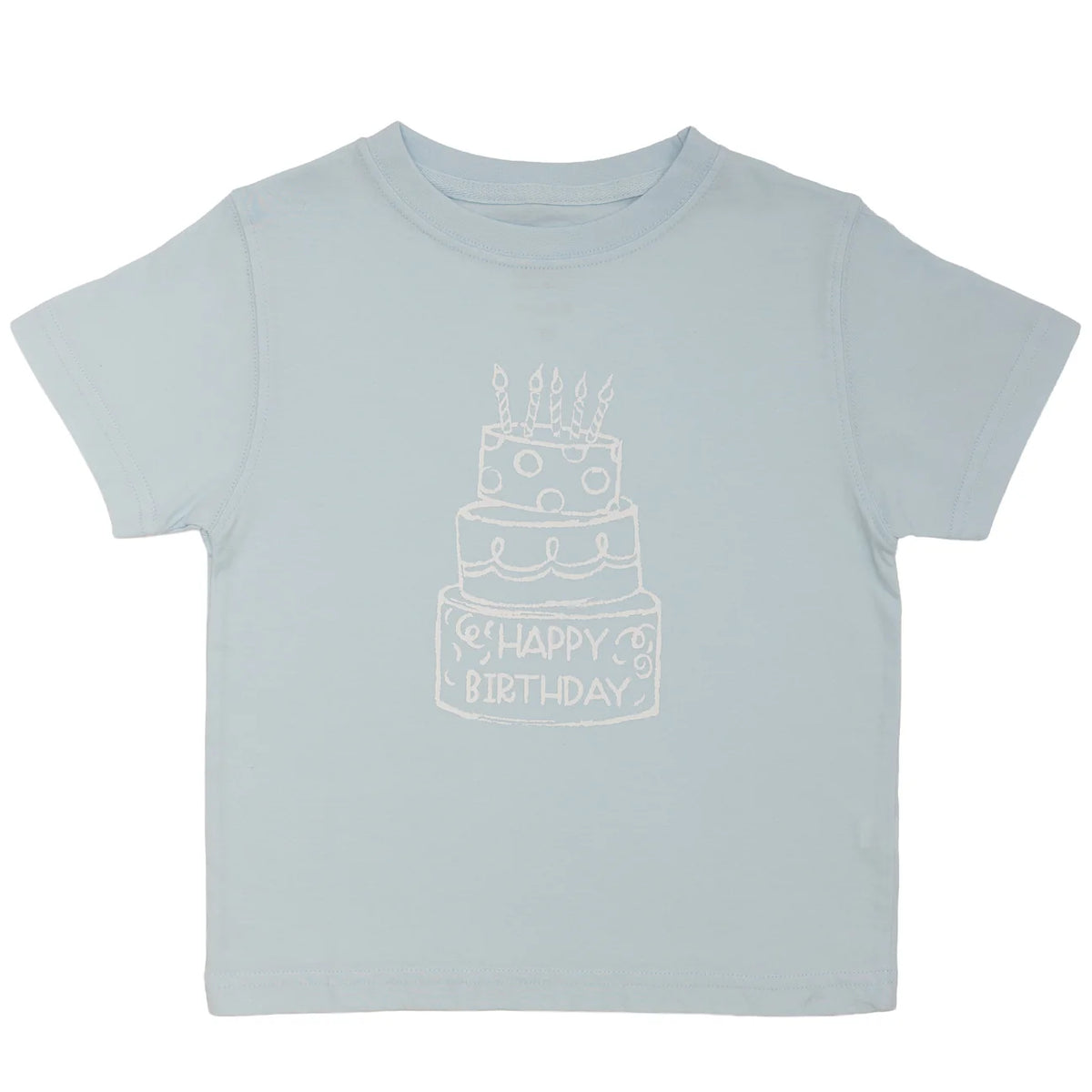 Light Blue Birthday Cake T-Shirt