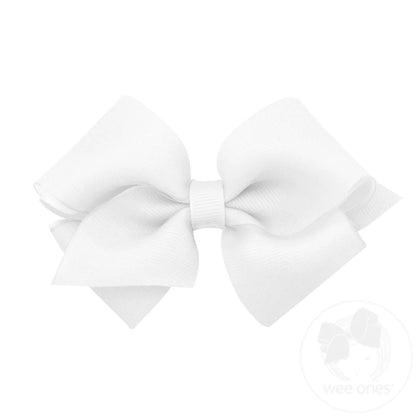 Wee Ones Extra Small Organza and Grosgrain Overlay Hair Bow