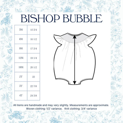 GIRLS BIRTHDAY NAME SMOCKED BISHOP BUBBLE