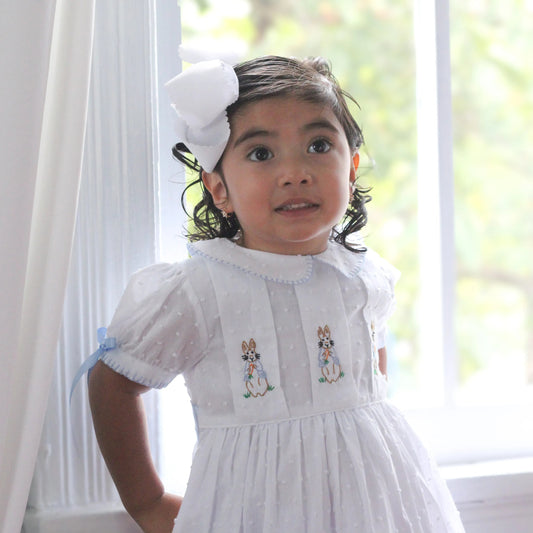 SWISS DOT PETER RABBIT DRESS