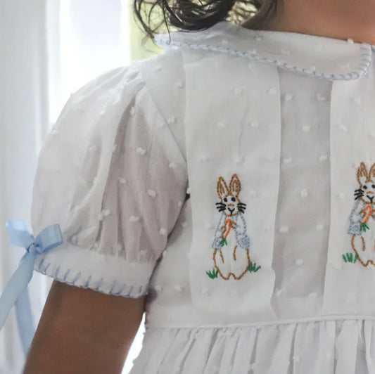 GIRLS SWISS DOT PETER RABBIT BUBBLE