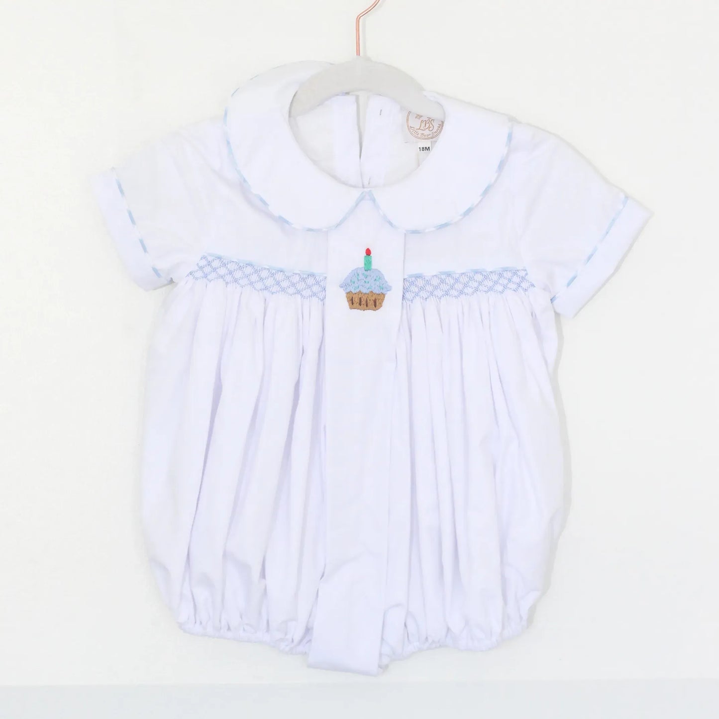 BOYS BIRTHDAY SMOCKED BUBBLE