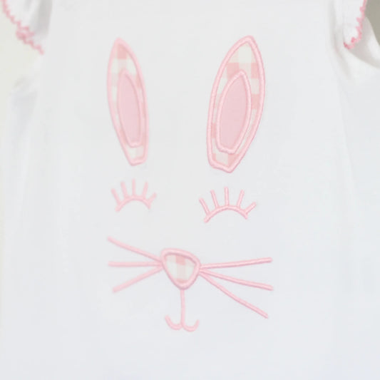 GIRLS BUNNY FACE SHORT SET