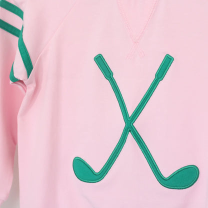 PINK GOLF CLUB CREWNECK