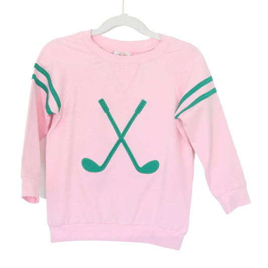 PINK GOLF CLUB CREWNECK