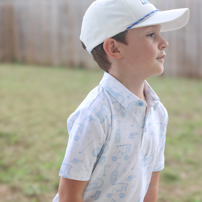 BOYS GOLF TOILE POLO