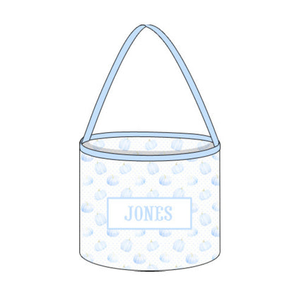 BLUE PUMPKINS NAME SMOCKED TREAT BUCKET