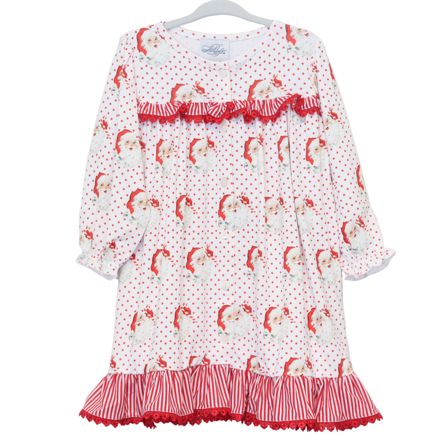 GIRLS VINTAGE SANTA LOUNGE GOWN