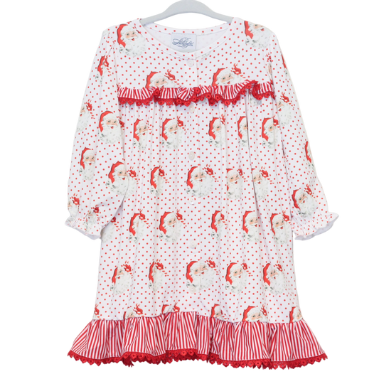 GIRLS VINTAGE SANTA LOUNGE GOWN