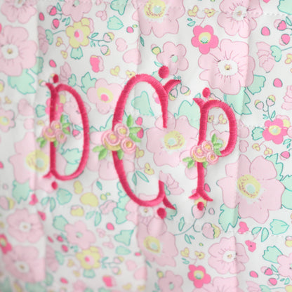 MARGO FLORAL LARGE ZIPPERED POUCH