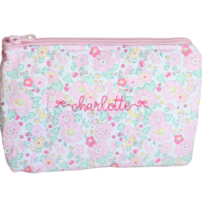 Margo Floral Small Zippered Pouch