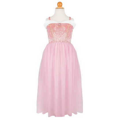 Velvety Soft Sleeping Sweetheart Princess Gown with Arm Warmers