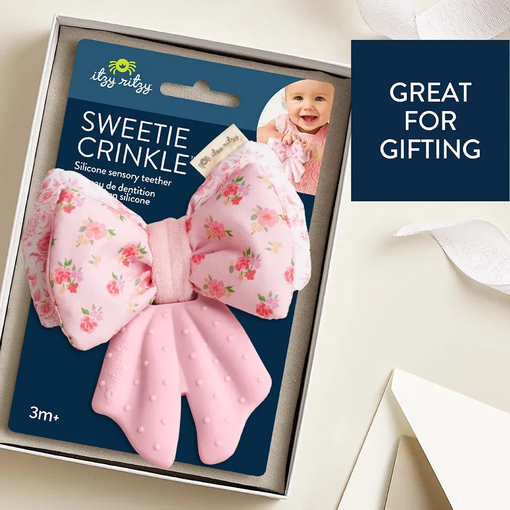 Sweetie Crinkle™ Bow Sensory Teether