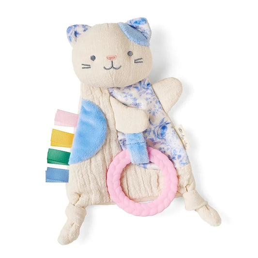 Bitzy Crinkle™ Sensory Kitty Crinkle Toy with Teether