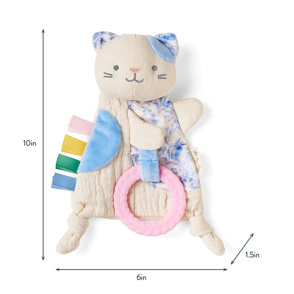 Bitzy Crinkle™ Sensory Kitty Crinkle Toy with Teether