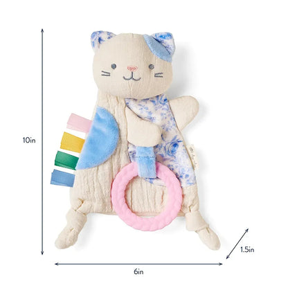 Bitzy Crinkle™ Sensory Kitty Crinkle Toy with Teether