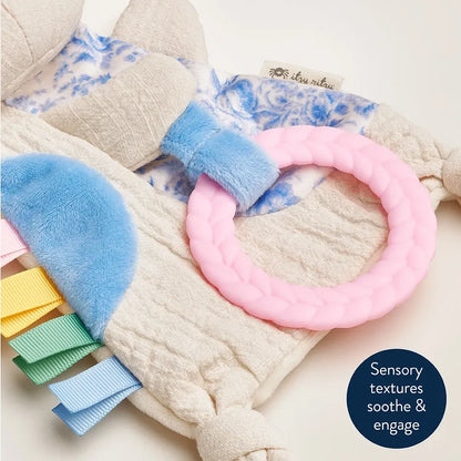 Bitzy Crinkle™ Sensory Kitty Crinkle Toy with Teether