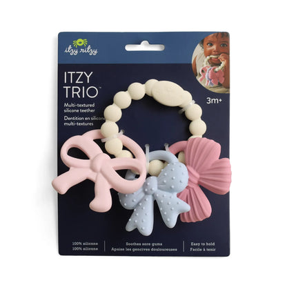 Itzy Trio™ Silicone Teether Bows