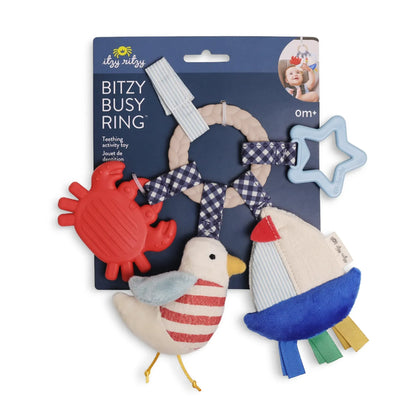 Bitzy Busy Ring™ Nautical Teething Activity Toy