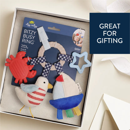 Bitzy Busy Ring™ Nautical Teething Activity Toy
