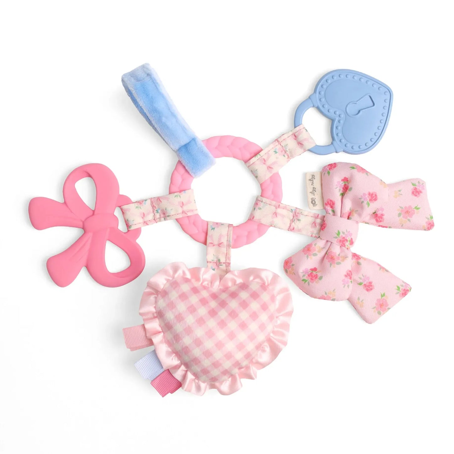 Bitzy Busy Ring™ Teething Activity Toy- Bow