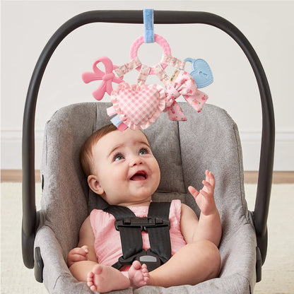 Bitzy Busy Ring™ Teething Activity Toy- Bow
