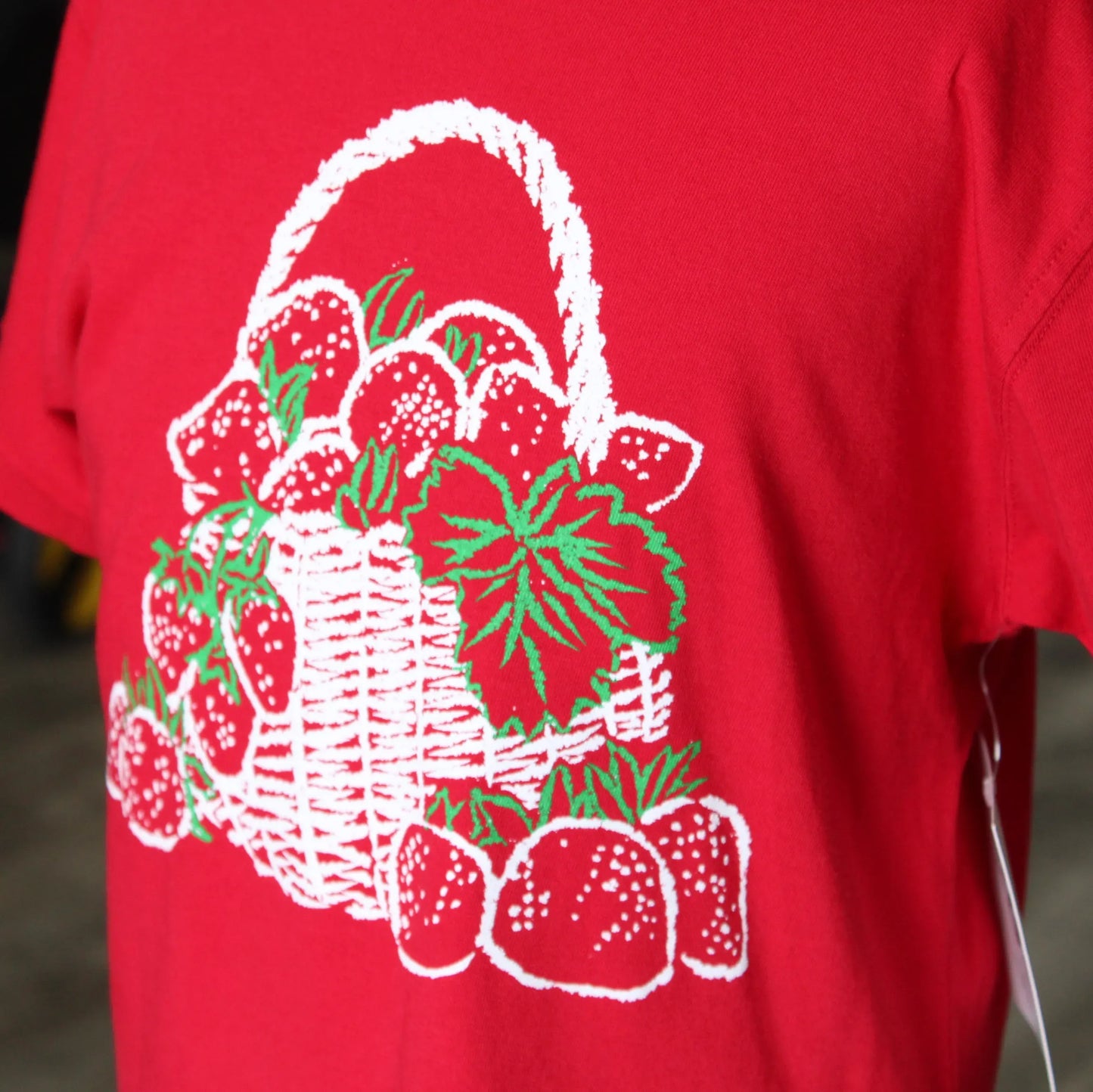 Red Strawberry Basket T-Shirt