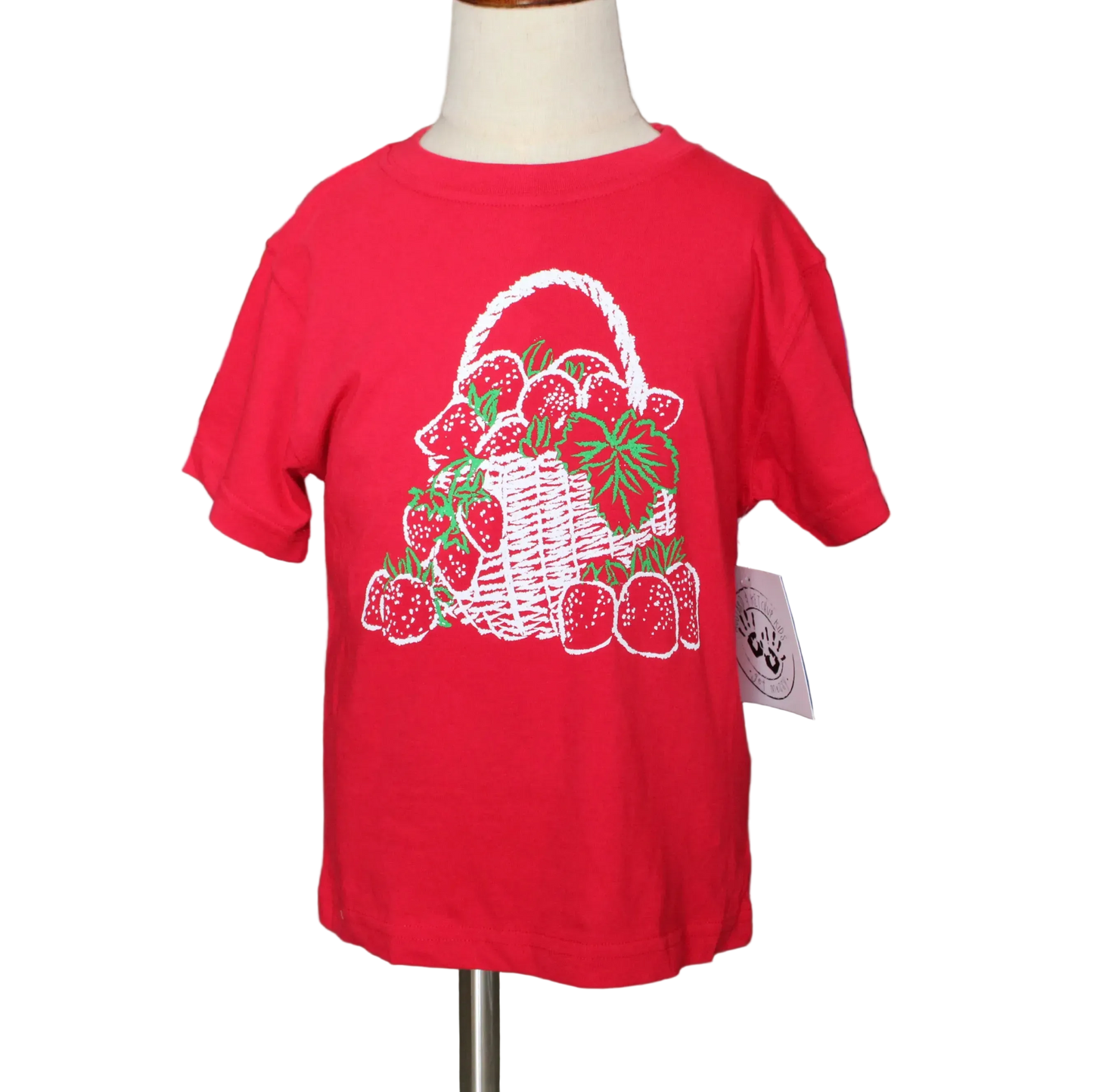 Red Strawberry Basket T-Shirt