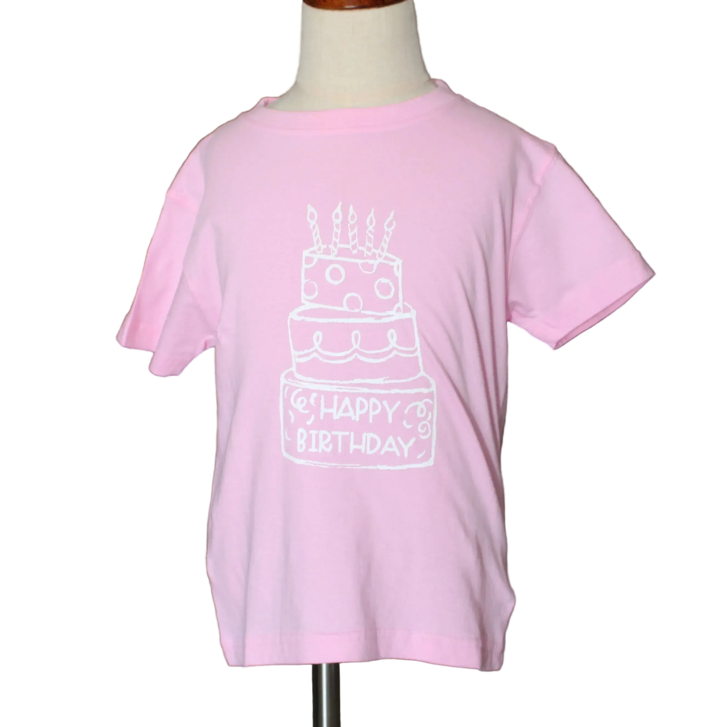 Light Pink Birthday Cake T-Shirt