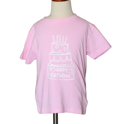 Light Pink Birthday Cake T-Shirt