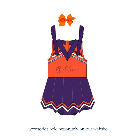 Purple & Orange Skirted Cheer Bubble