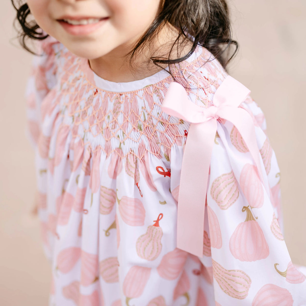 Pink Oh My Gourd Bishop Dress
