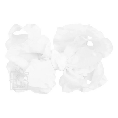 Large Double Ruffle Multi-loop Bow