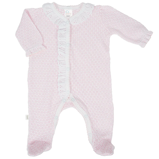 Paty Knit Eyelet Footie