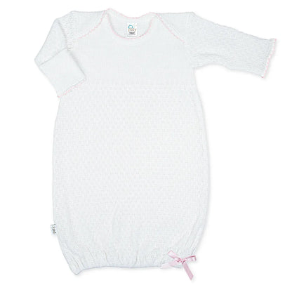 Paty Knit Overlap Shoulder Gown w/Saylor Beanie