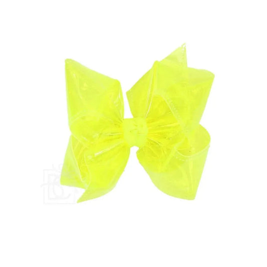 Waterproof Hair Bows on Clip 4.5"