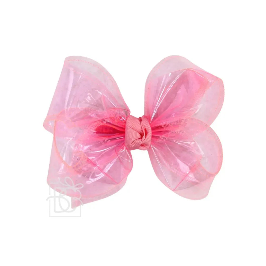 Waterproof Hair Bows on Clip 4.5"