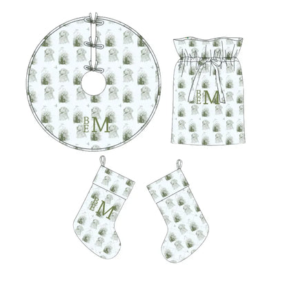 Hunting Toile Quilted Christmas Collection