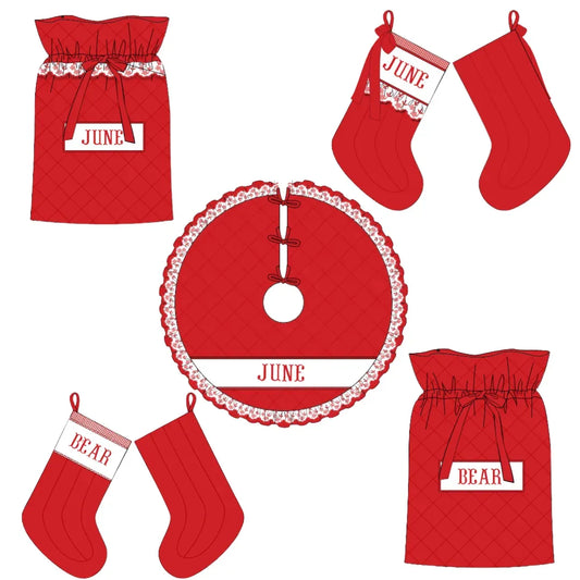 Classic Red Quilted Christmas Collection