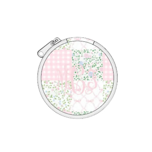 Palmer Patchwork Round Jewelry Case