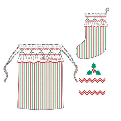Spearmint Stripes Quilted Christmas Collection