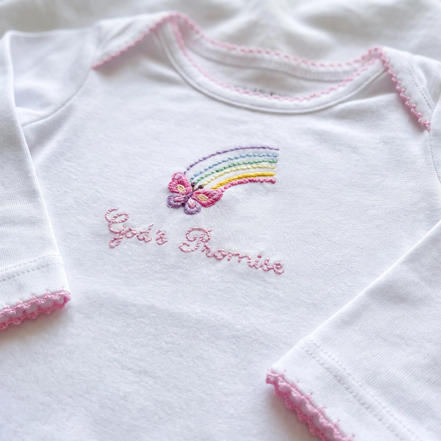 Gods Promise Butterfly Rainbow Infant Day Gown