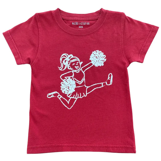 Crimson & White Cheerleader T-Shirt