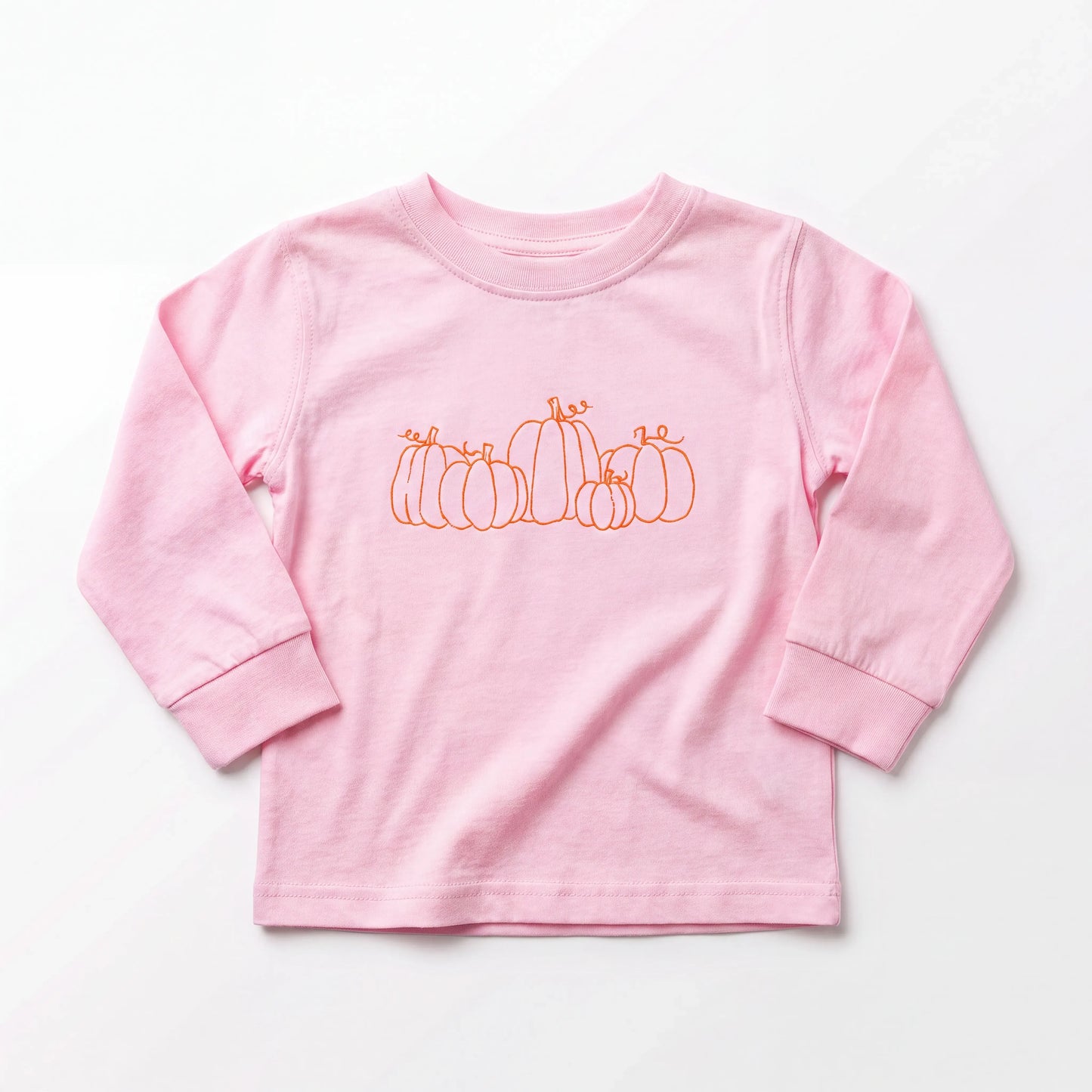Pink Pumpkin Patch Long Sleeve T-Shirt