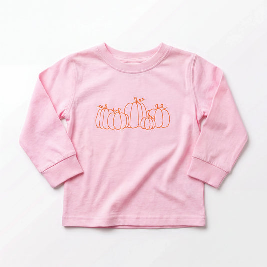 Pink Pumpkin Patch Long Sleeve T-Shirt