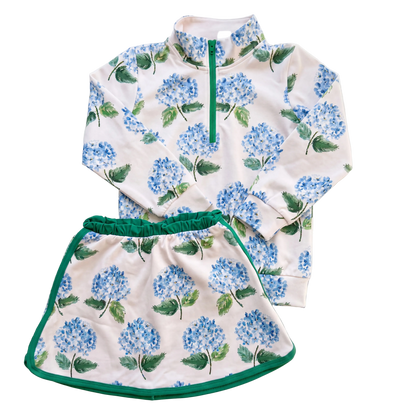 Sally Skort Set in Hampton Hydrangeas